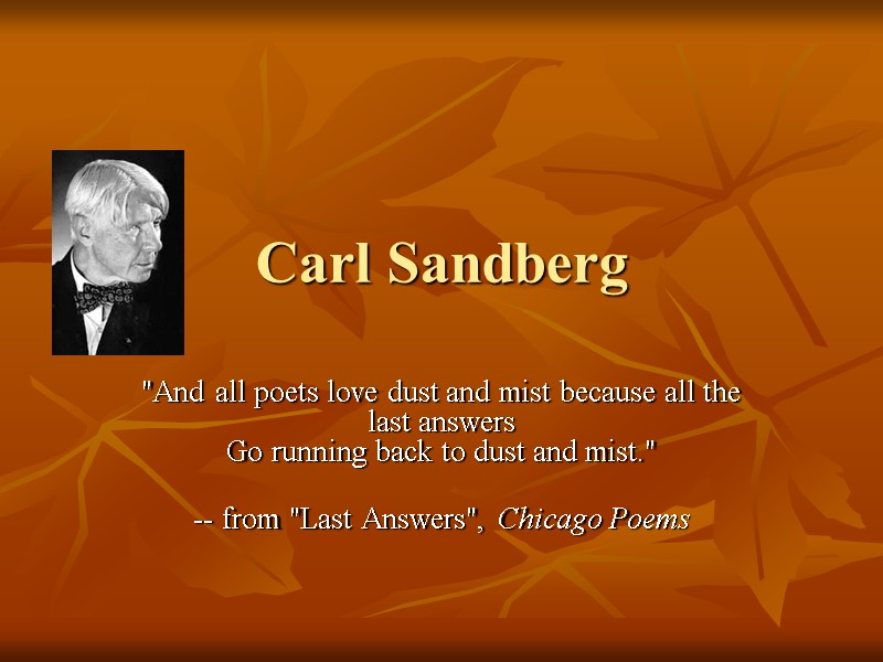 Carl Sandberg 
